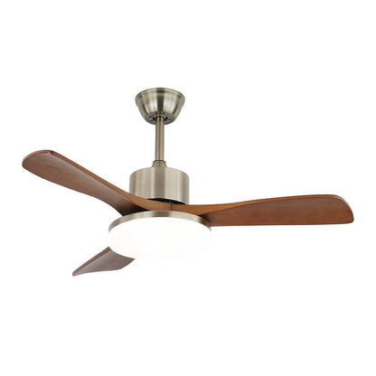 Moderne Plafondventilator met Verlichting - Metalen Behuizing & Houten Bladen - 106cm - Afstandsbediening - 6 Snelheden