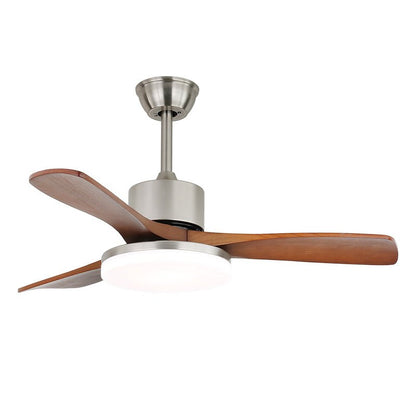 Moderne Plafondventilator met Verlichting - Metalen Behuizing & Houten Bladen - 106cm - Afstandsbediening - 6 Snelheden