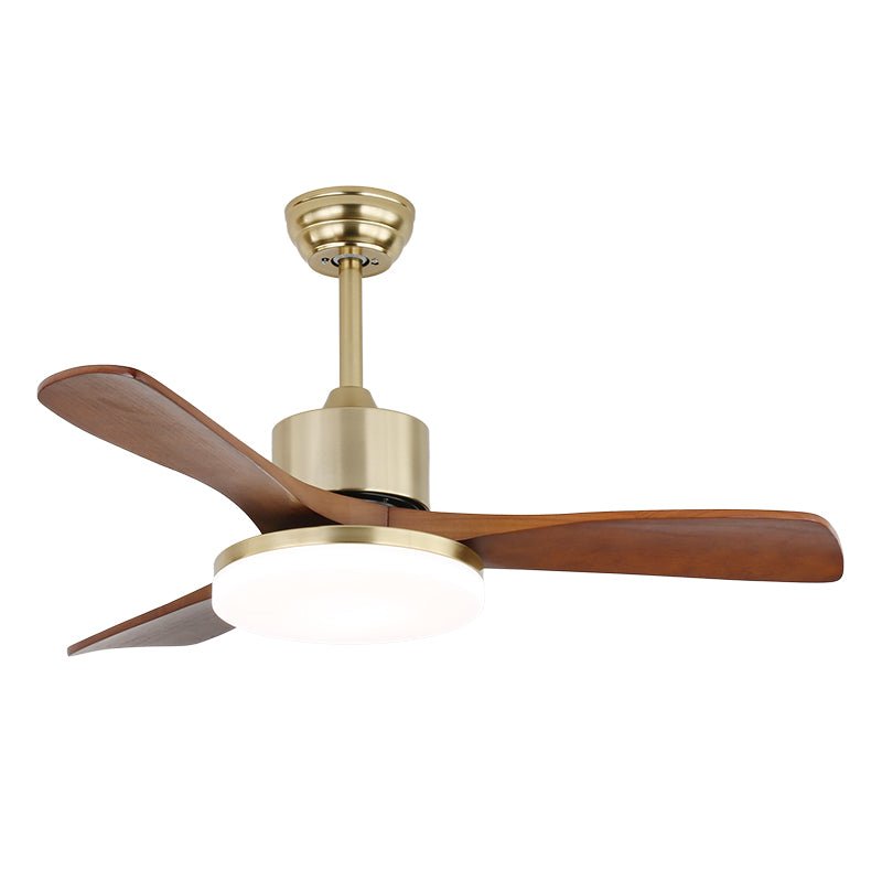 Moderne Plafondventilator met Verlichting - Metalen Behuizing & Houten Bladen - 106cm - Afstandsbediening - 6 Snelheden