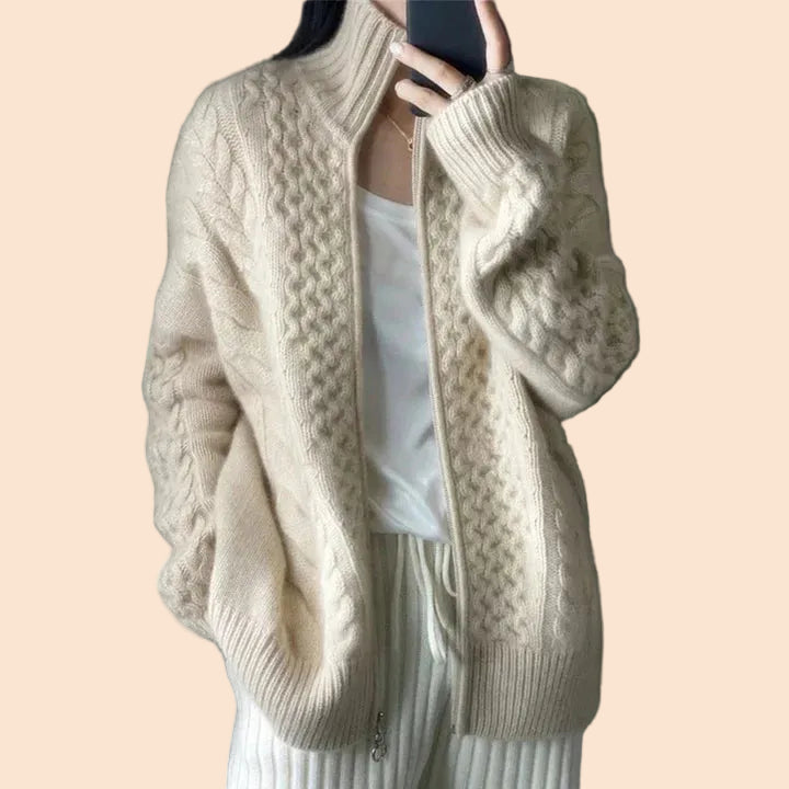 Velina | Cardigan in cashmere elegante e morbido 1