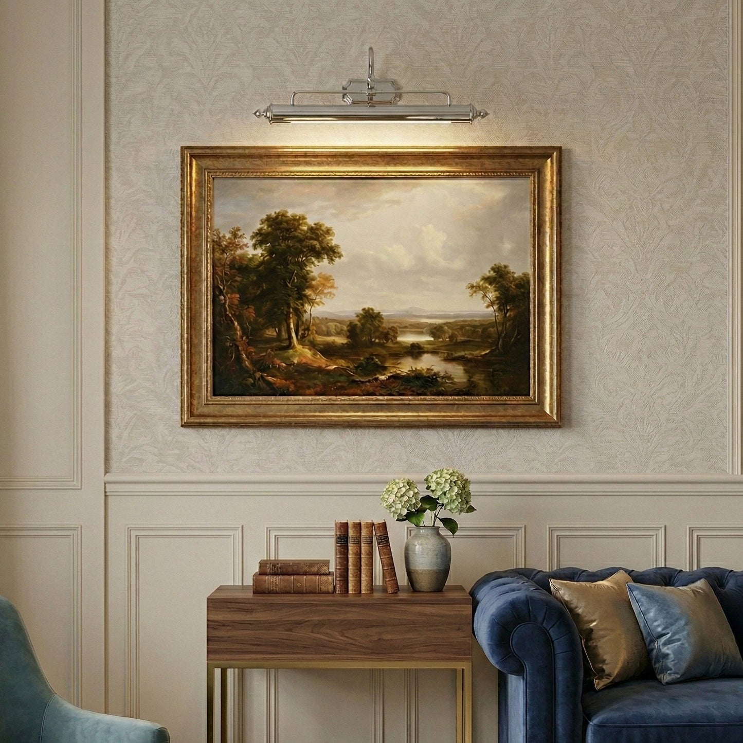 Vellichor Wandlamp met Verstelbare Arm - Zwanenhals Leeslamp voor Schilderijen en Spiegels - Industriële Wandverlichting
