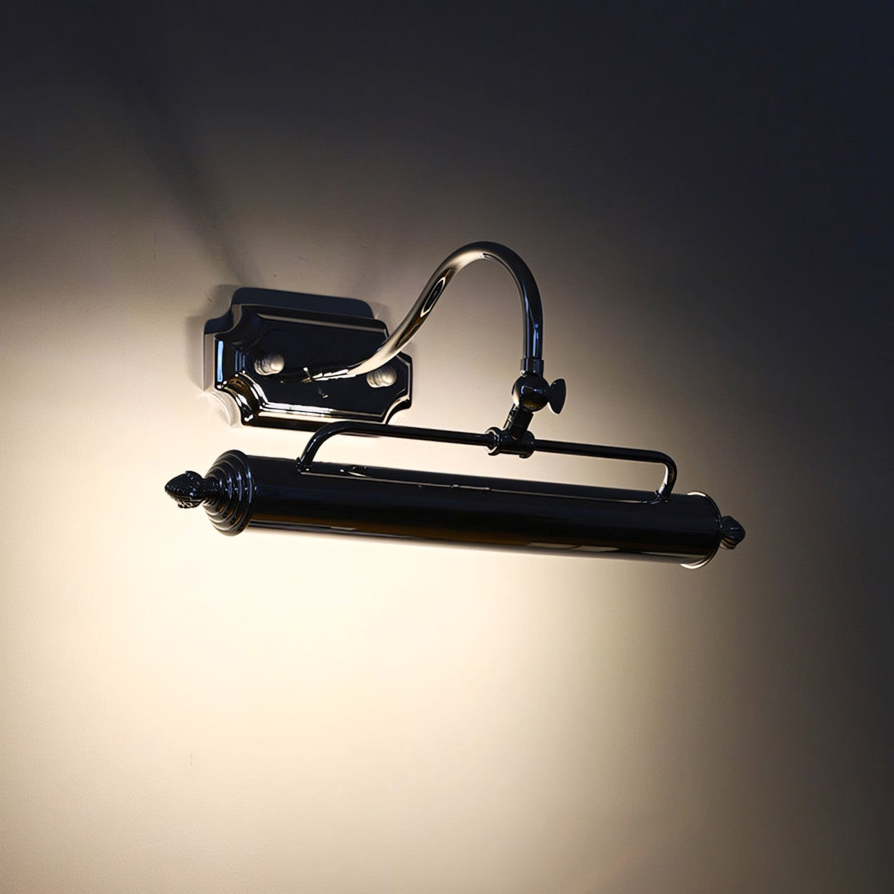 Vellichor Wandlamp met Verstelbare Arm - Zwanenhals Leeslamp voor Schilderijen en Spiegels - Industriële Wandverlichting