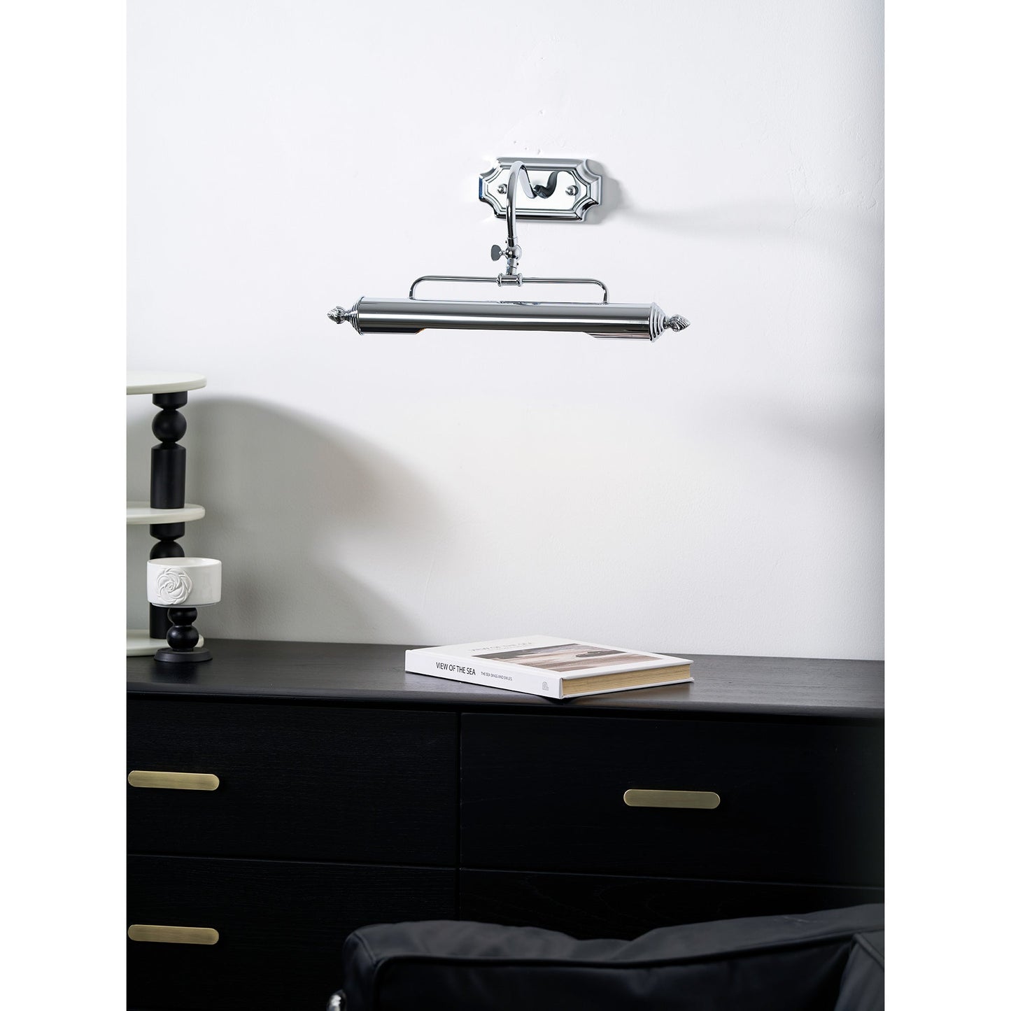 Vellichor Wandlamp met Verstelbare Arm - Zwanenhals Leeslamp voor Schilderijen en Spiegels - Industriële Wandverlichting