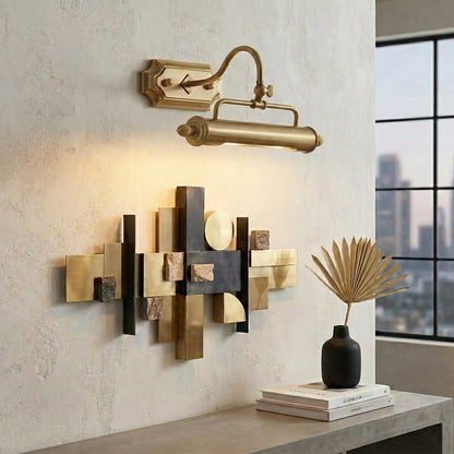 Vellichor Wandlamp met Verstelbare Arm - Zwanenhals Leeslamp voor Schilderijen en Spiegels - Industriële Wandverlichting