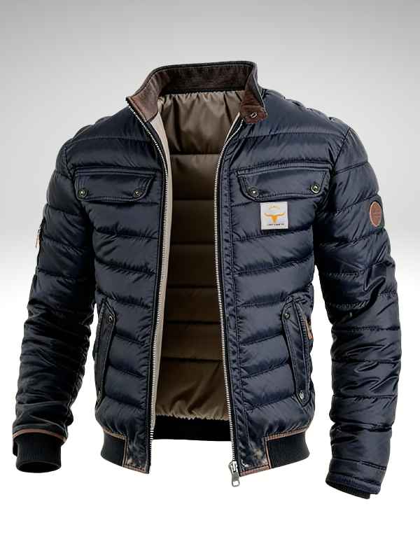 Herenjack Warm Gewatteerd Modern Design - StudioMarella