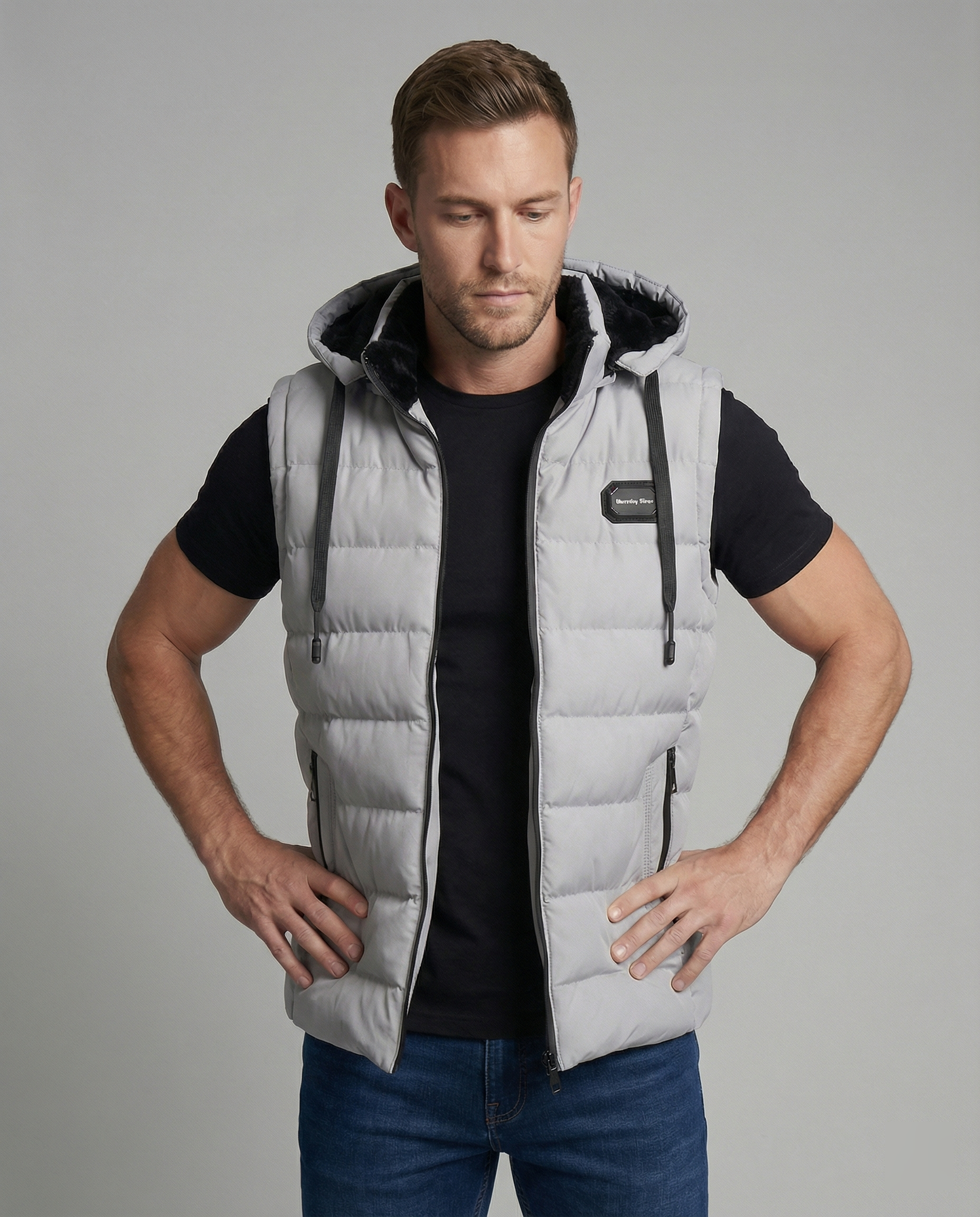 Vento Pufferweste Mouwloos Warm met Capuchon - StudioMarella