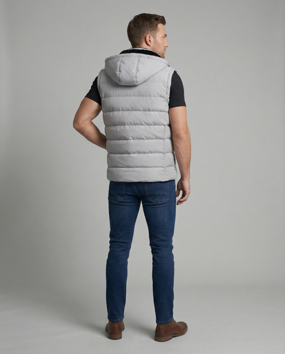 Vento | Gewatteerd Mouwloos Puffervest met Capuchon 3