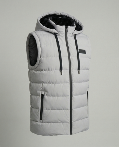 Vento | Gewatteerd Mouwloos Puffervest met Capuchon 4