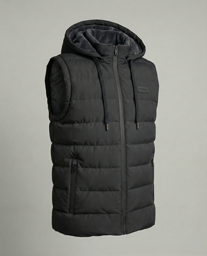 Vento | Gewatteerd Mouwloos Puffervest met Capuchon 5