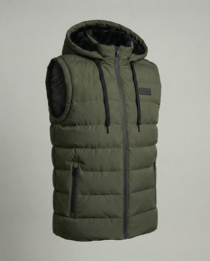 Vento | Gewatteerd Mouwloos Puffervest met Capuchon 7