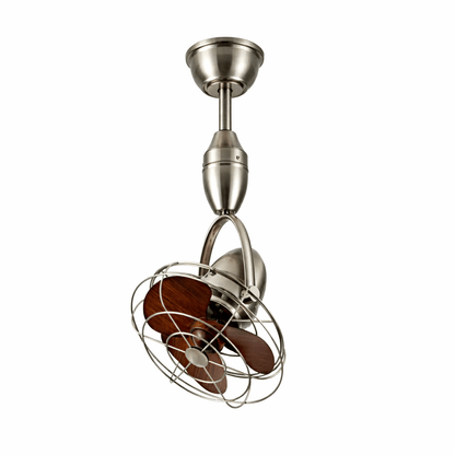 Klassieke Plafondventilator Winston Industrieel Design Ø30cm Verstelbare Kop met Afstandsbediening 6 Snelheden 35W Koper Motor