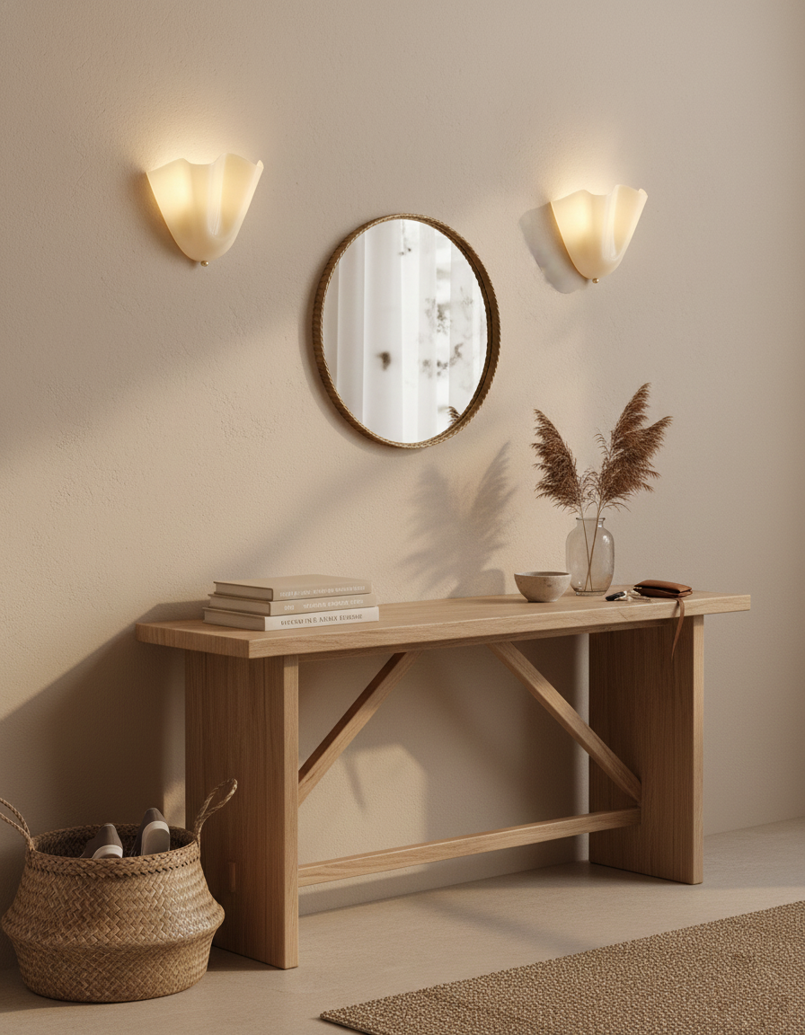 Design Wandlamp van Handgeblazen Glas – Sculpturale Wandverlichting voor Modern Interieur