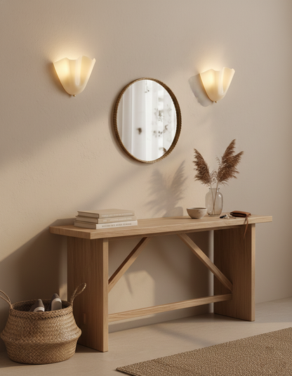 Design Wandlamp van Handgeblazen Glas – Sculpturale Wandverlichting voor Modern Interieur