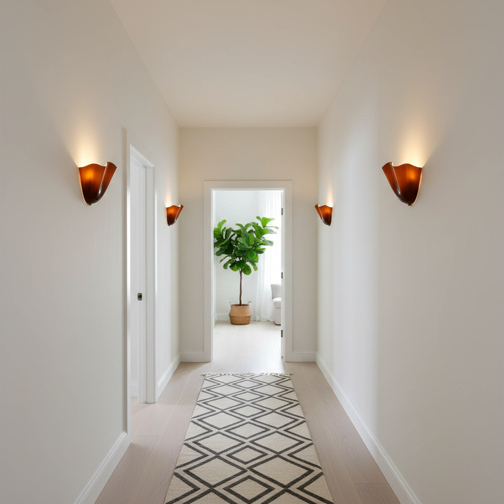 Design Wandlamp van Handgeblazen Glas – Sculpturale Wandverlichting voor Modern Interieur