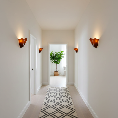 Design Wandlamp van Handgeblazen Glas – Sculpturale Wandverlichting voor Modern Interieur