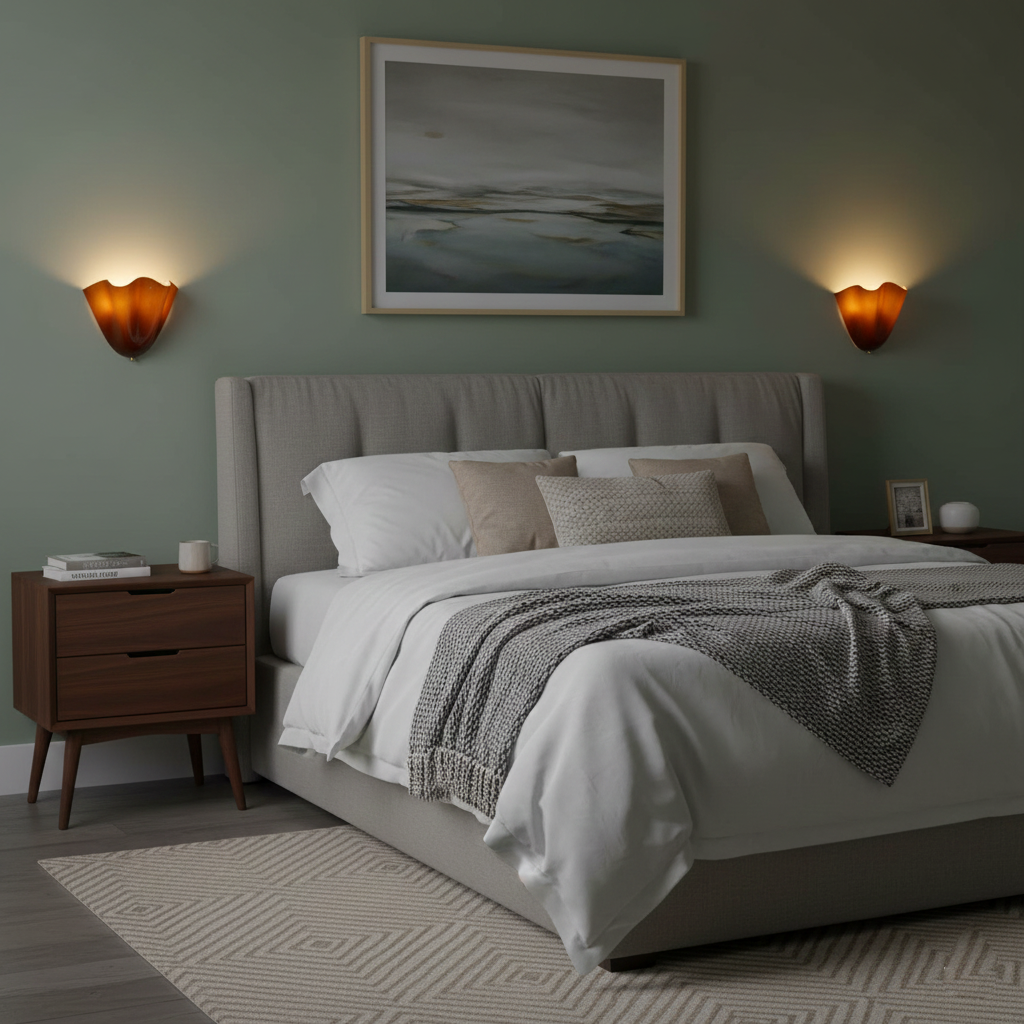 Design Wandlamp van Handgeblazen Glas – Sculpturale Wandverlichting voor Modern Interieur