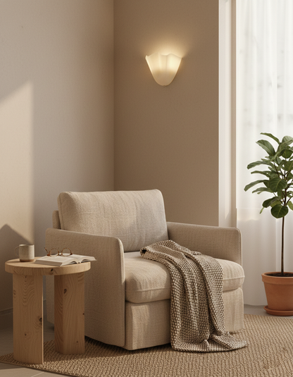 Design Wandlamp van Handgeblazen Glas – Sculpturale Wandverlichting voor Modern Interieur