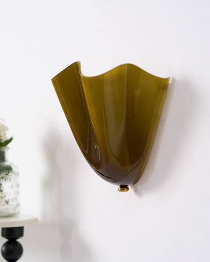 Design Wandlamp van Handgeblazen Glas – Sculpturale Wandverlichting voor Modern Interieur