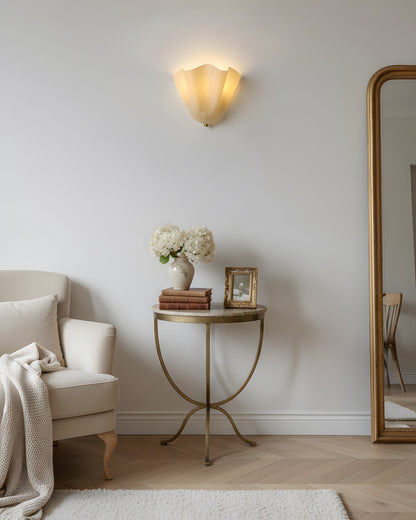 Design Wandlamp van Handgeblazen Glas – Sculpturale Wandverlichting voor Modern Interieur