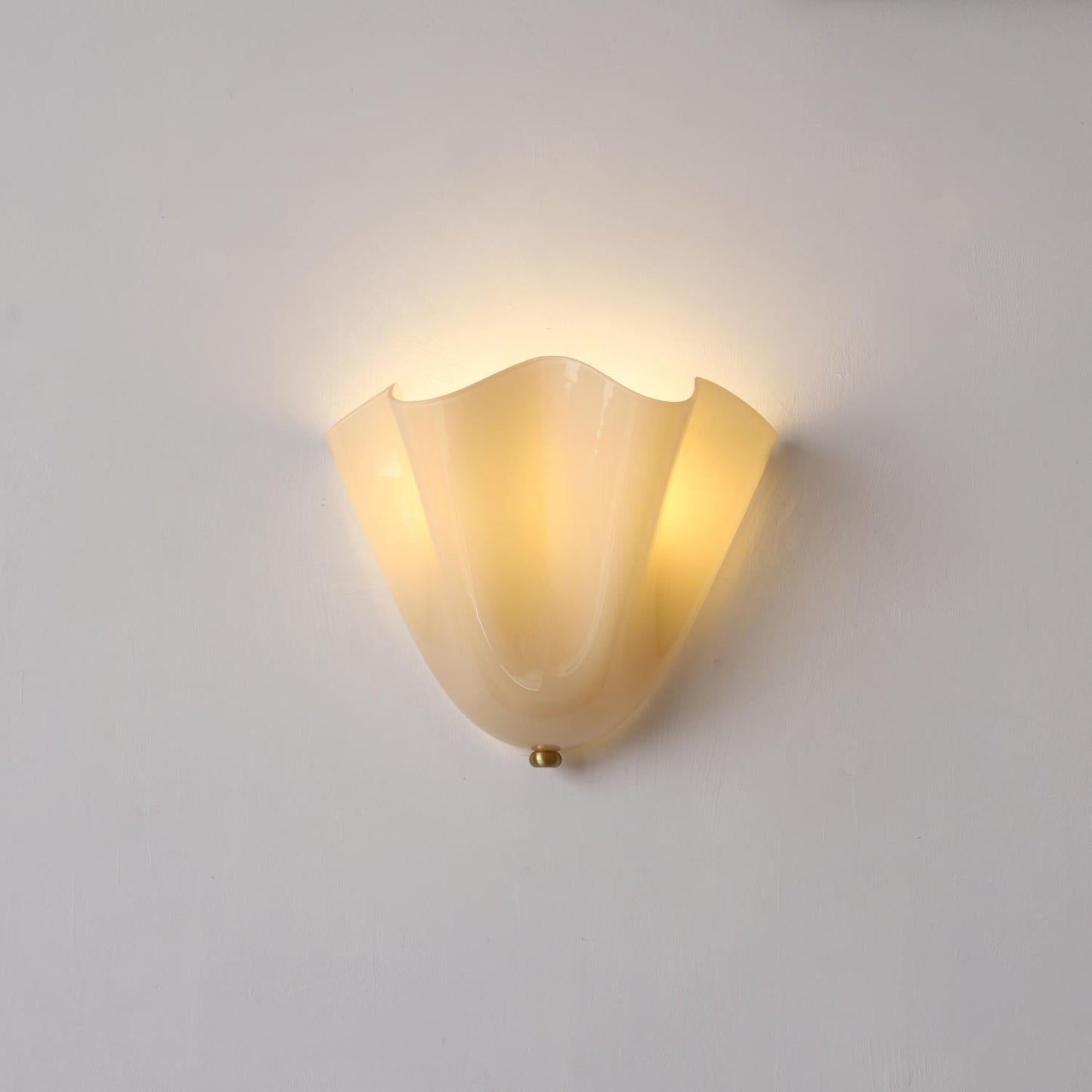 Glazen wandlamp 2x E27 glas beige badkamer hal woonkamer dimbare wandverlichting vochtbestendig