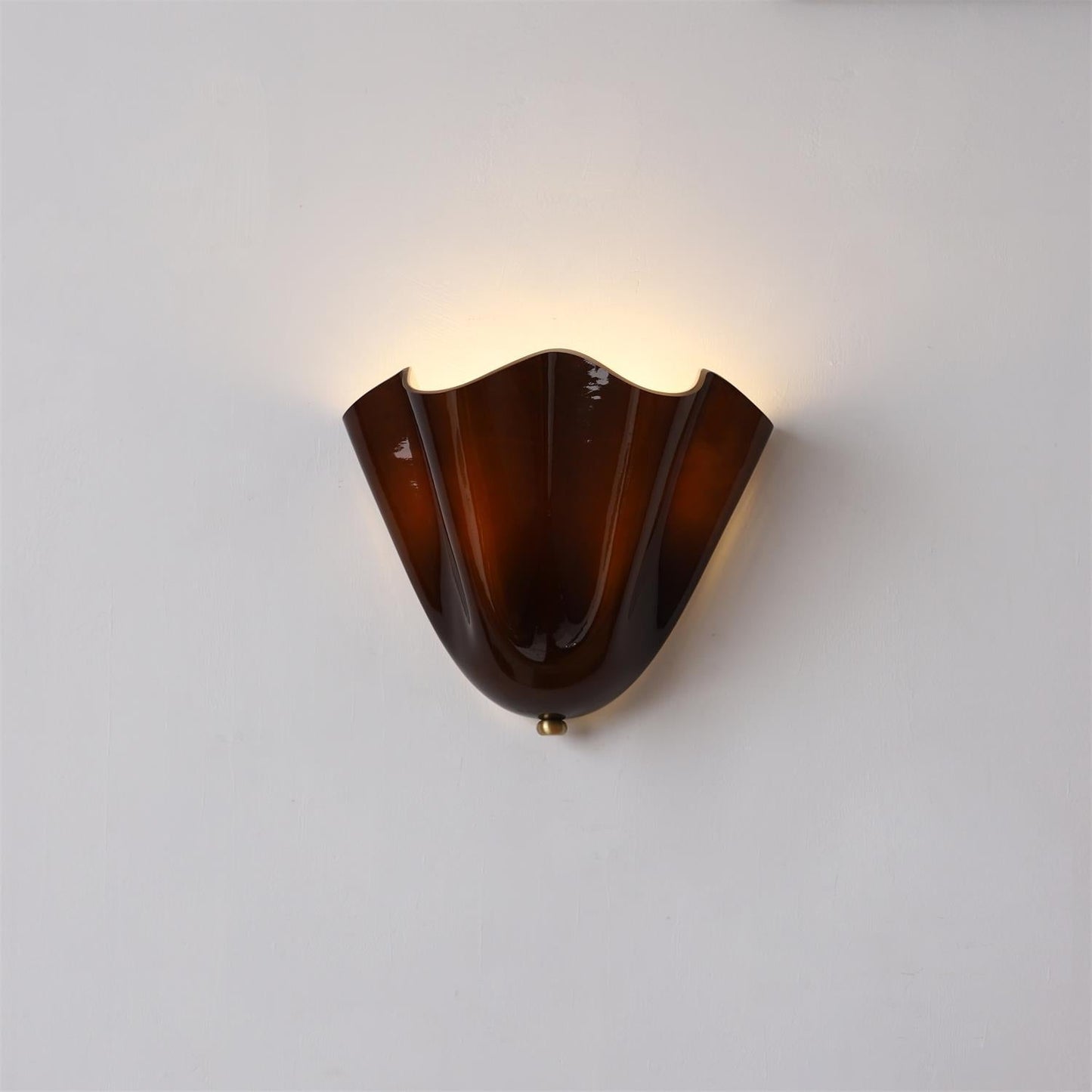 Design Wandlamp van Handgeblazen Glas – Sculpturale Wandverlichting voor Modern Interieur