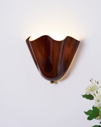 Design Wandlamp van Handgeblazen Glas – Sculpturale Wandverlichting voor Modern Interieur