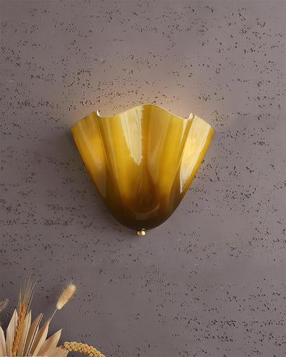 Design Wandlamp van Handgeblazen Glas – Sculpturale Wandverlichting voor Modern Interieur