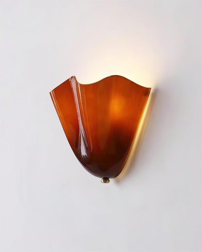 Design Wandlamp van Handgeblazen Glas – Sculpturale Wandverlichting voor Modern Interieur