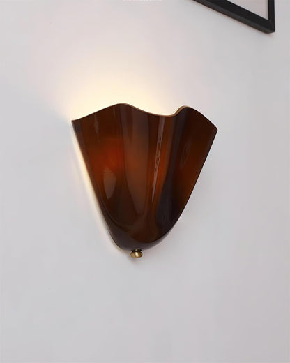Design Wandlamp van Handgeblazen Glas – Sculpturale Wandverlichting voor Modern Interieur