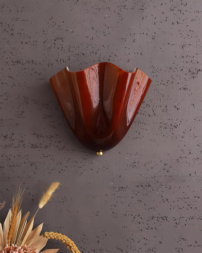 Design Wandlamp van Handgeblazen Glas – Sculpturale Wandverlichting voor Modern Interieur