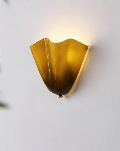 Design Wandlamp van Handgeblazen Glas – Sculpturale Wandverlichting voor Modern Interieur