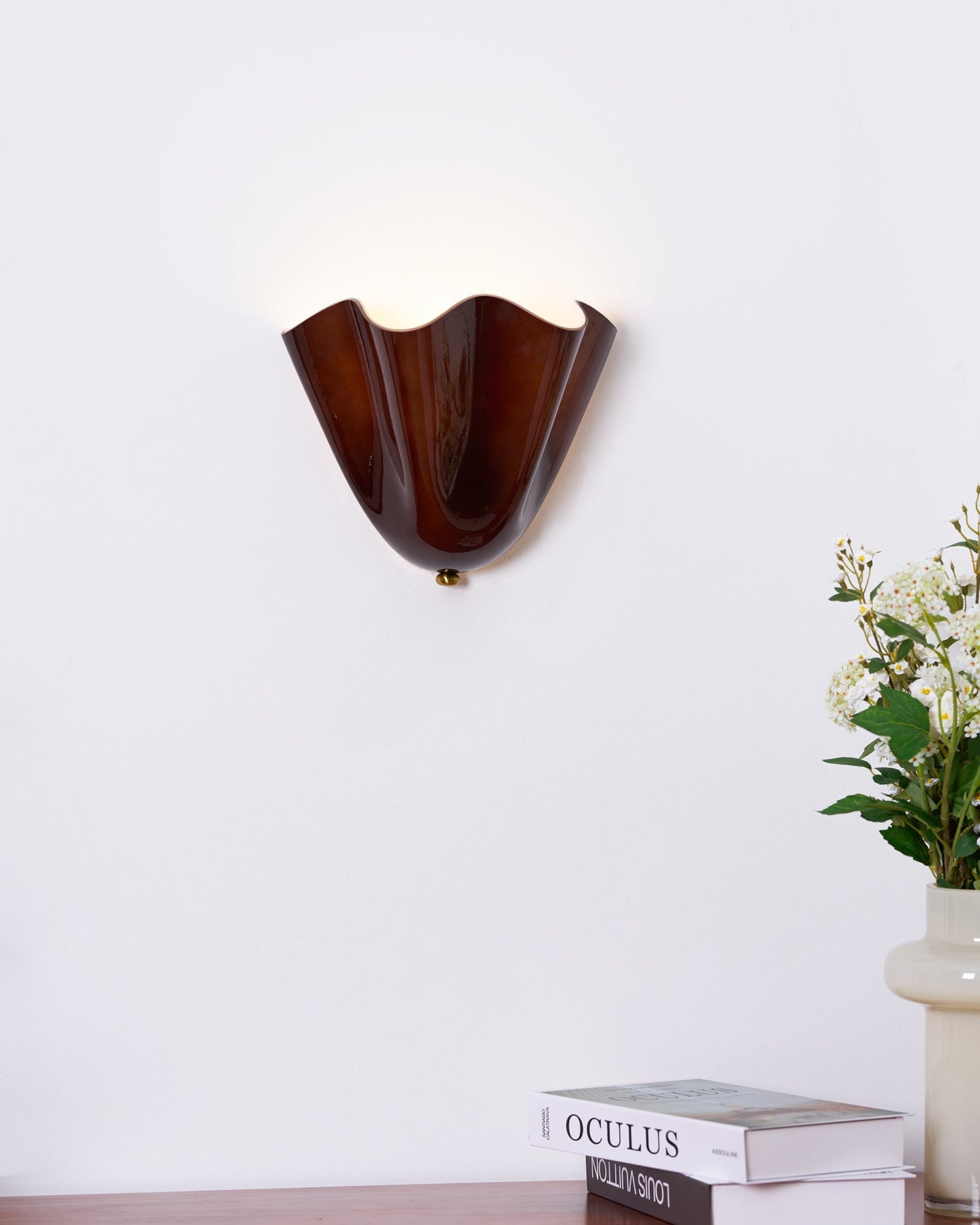Design Wandlamp van Handgeblazen Glas – Sculpturale Wandverlichting voor Modern Interieur