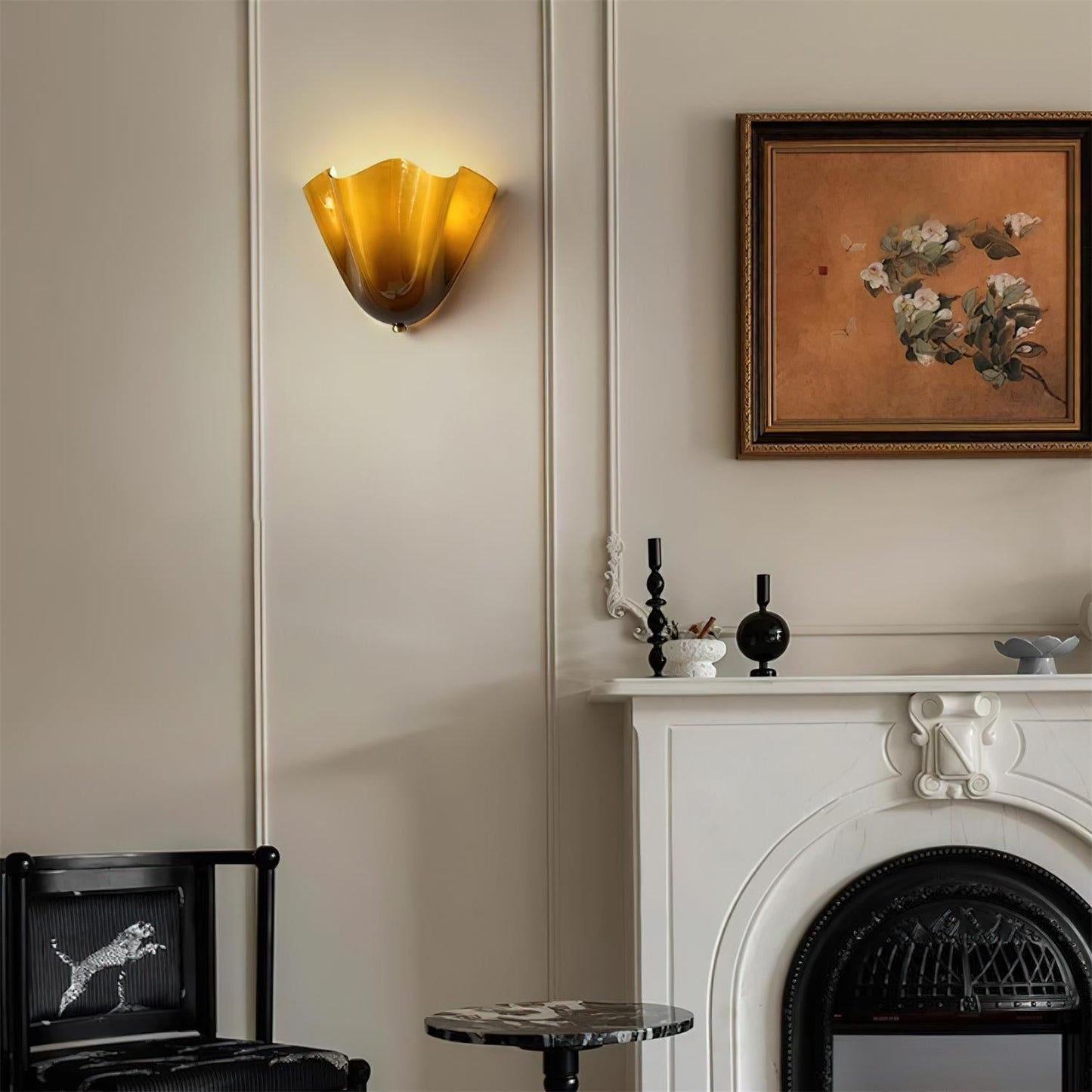 Glazen wandlamp 2x E27 glas beige badkamer hal woonkamer dimbare wandverlichting vochtbestendig