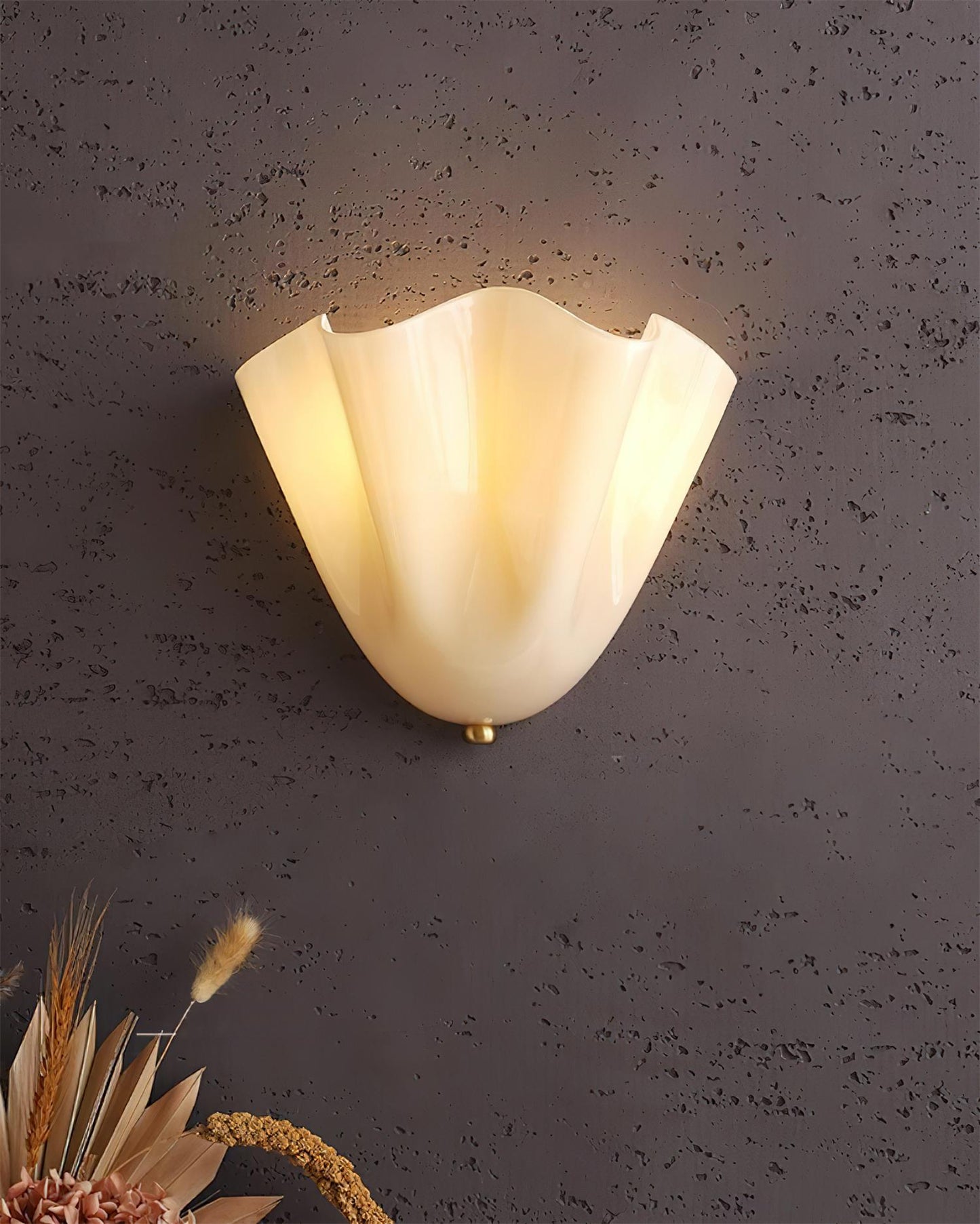 Design Wandlamp van Handgeblazen Glas – Sculpturale Wandverlichting voor Modern Interieur