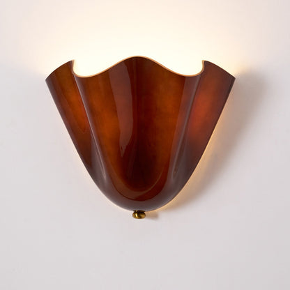 Design Wandlamp van Handgeblazen Glas – Sculpturale Wandverlichting voor Modern Interieur