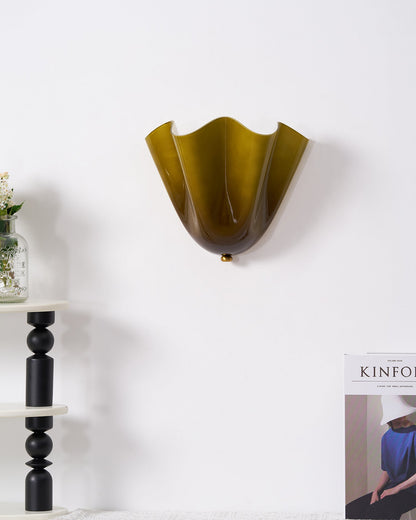 Design Wandlamp van Handgeblazen Glas – Sculpturale Wandverlichting voor Modern Interieur