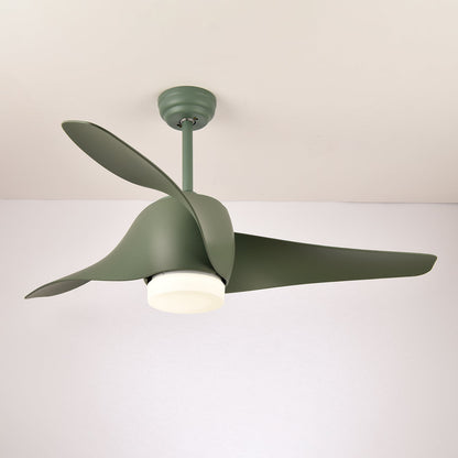 Plafondventilator met Verlichting 132 cm Verstelbaar Stille Motor en Afstandsbediening voor Woonkamer Slaapkamer