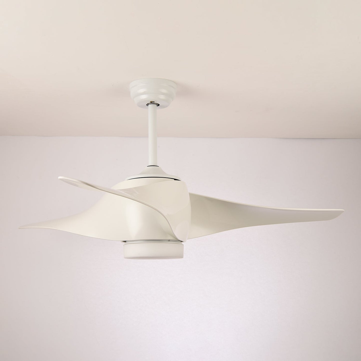 Plafondventilator met Verlichting 132 cm Verstelbaar Stille Motor en Afstandsbediening voor Woonkamer Slaapkamer