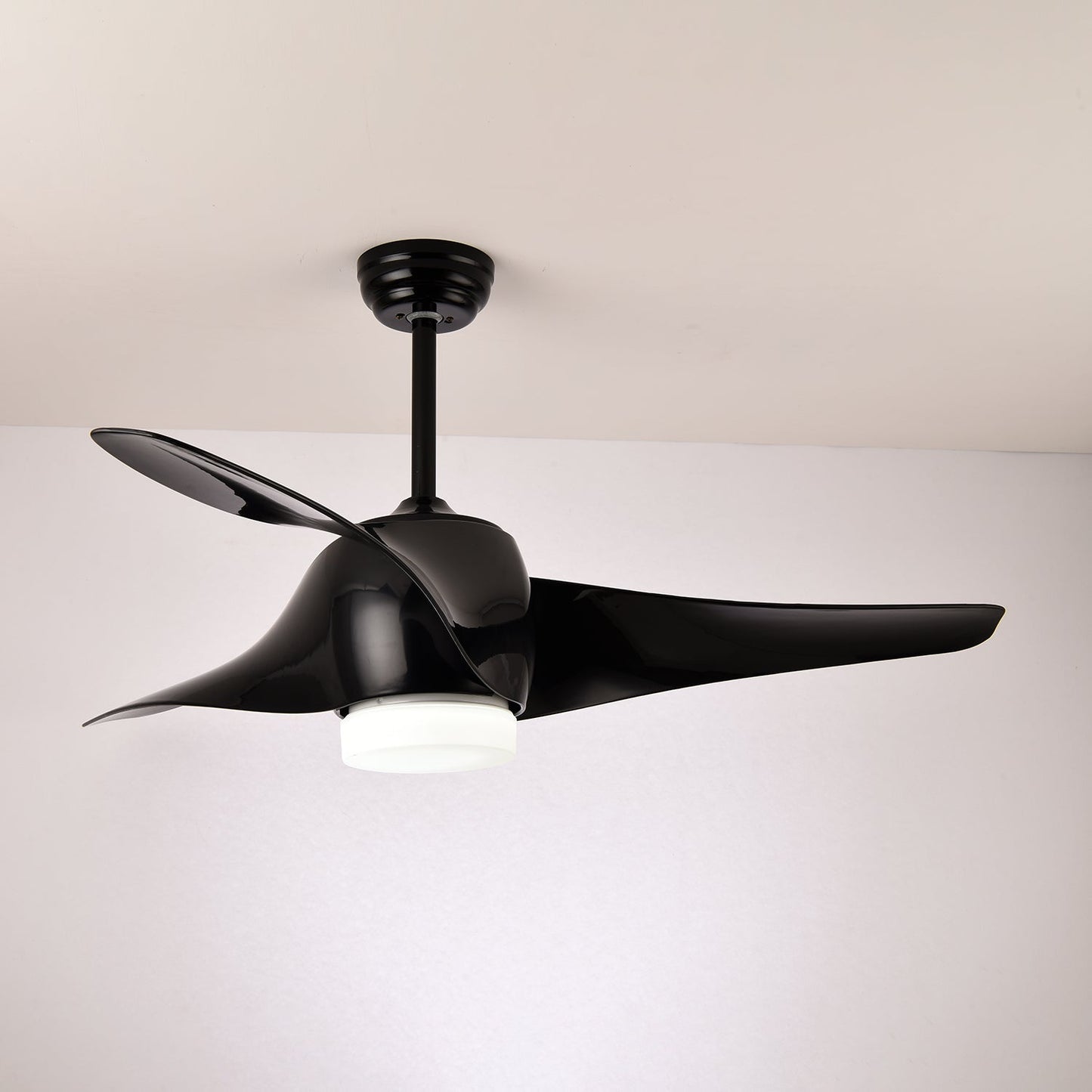 Plafondventilator met Verlichting 132 cm Verstelbaar Stille Motor en Afstandsbediening voor Woonkamer Slaapkamer