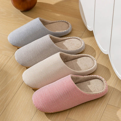 Pantoffels Gestreept Warm met Antislipzolen
