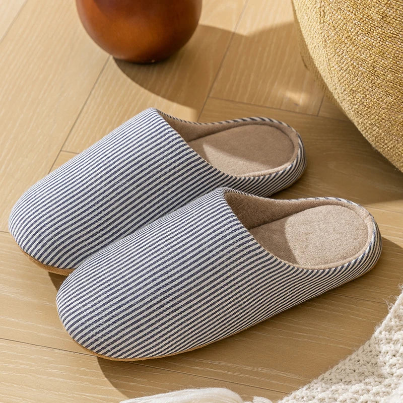 Pantoffels Gestreept Warm met Antislipzolen