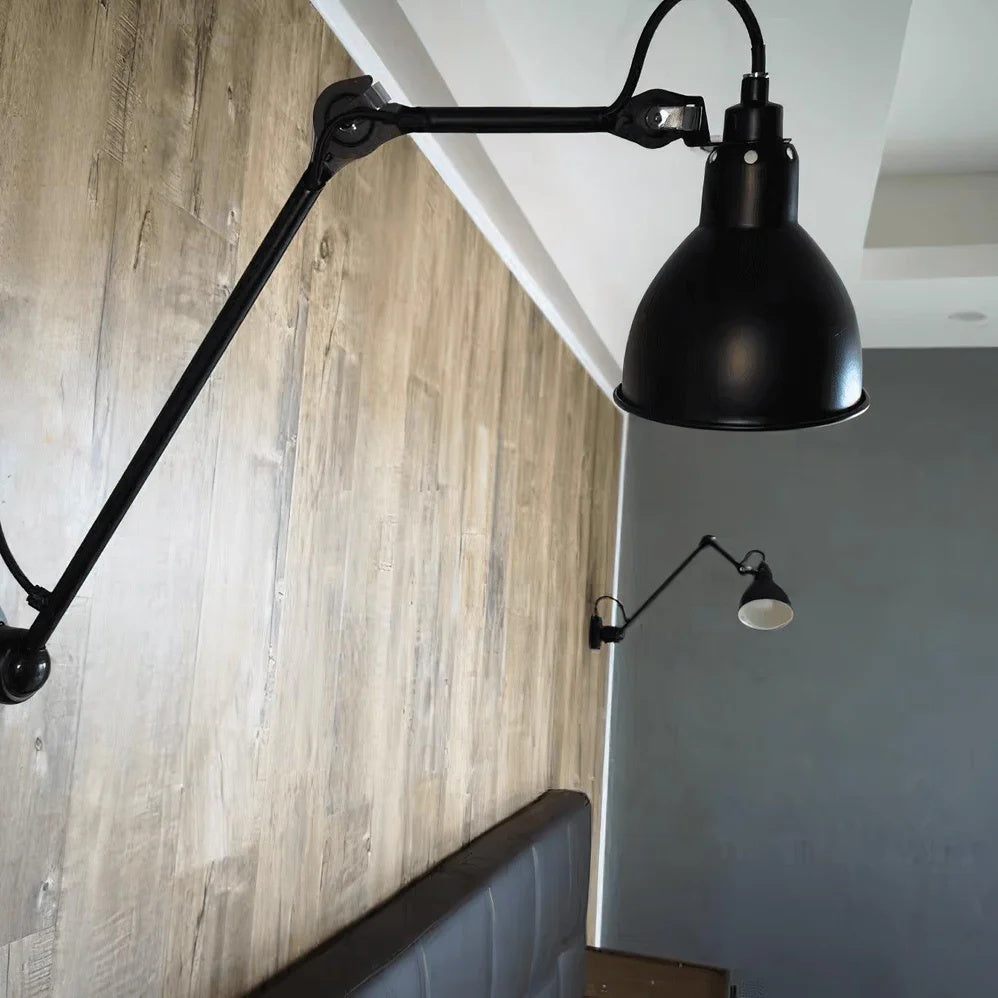 Verstelbare Wandlamp Zwart Mat 15cm Breedte Met Scharnierende Arm Voor Leeshoek Kantoor Werklamp Modern Design