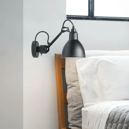 Verstelbare Wandlamp Zwart Mat 15cm Breedte Met Scharnierende Arm Voor Leeshoek Kantoor Werklamp Modern Design