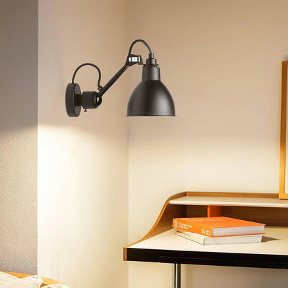 Verstelbare Wandlamp Zwart Mat 15cm Breedte Met Scharnierende Arm Voor Leeshoek Kantoor Werklamp Modern Design