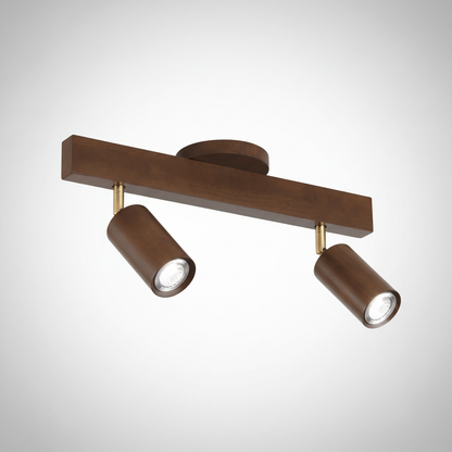 Plafondspot Hout Eiken GU10 LED Verstelbaar Woonkamer Slaapkamer Opbouwspot Naturel Houten Spot Eetkamer Japandi