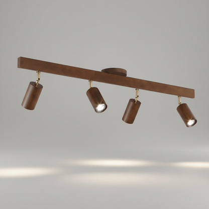 Plafondspot Hout Eiken GU10 LED Verstelbaar Woonkamer Slaapkamer Opbouwspot Naturel Houten Spot Eetkamer Japandi