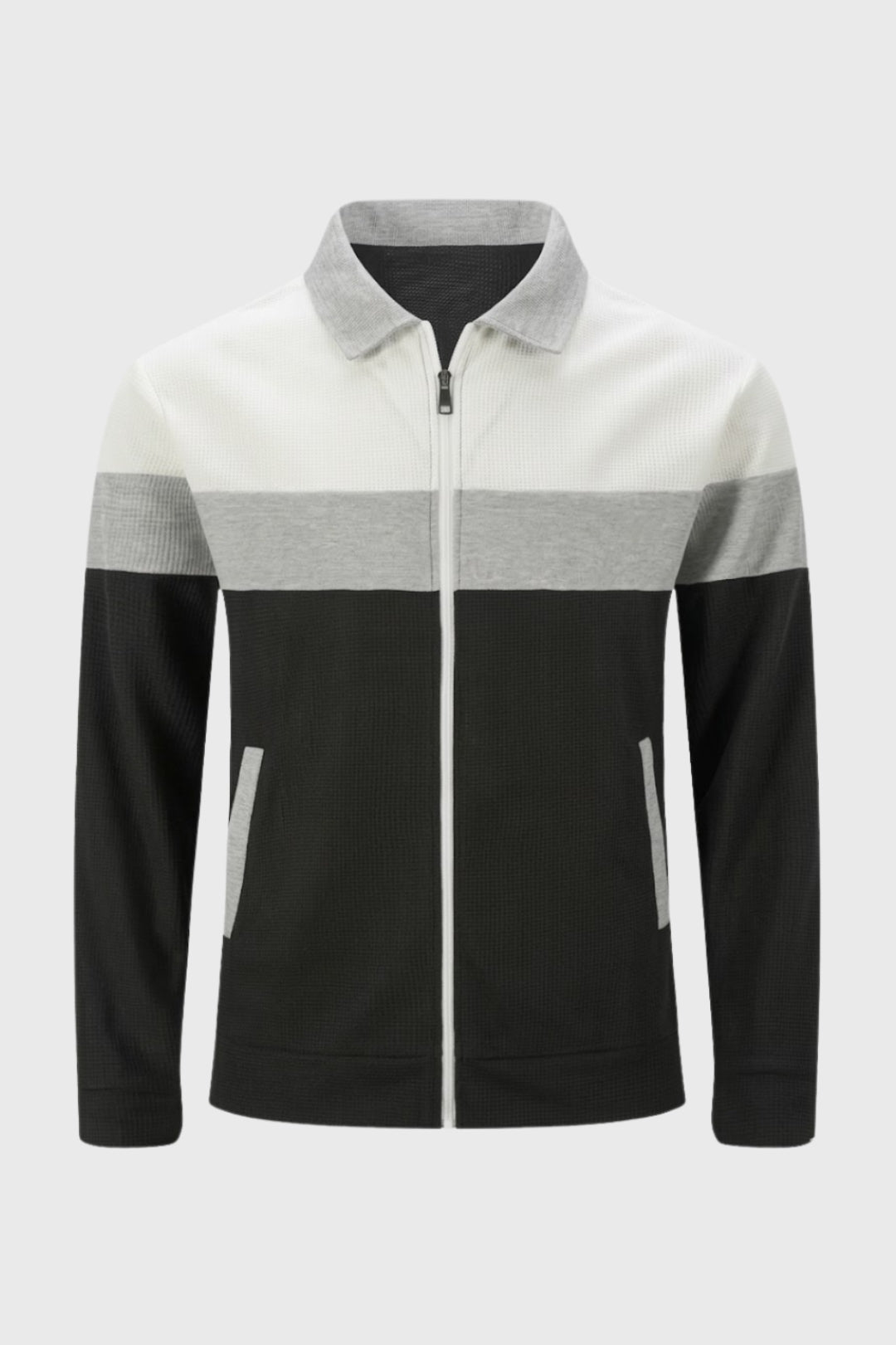 Vest Heren Zip Met Colorblock Patroon Casual Stijl - StudioMarella