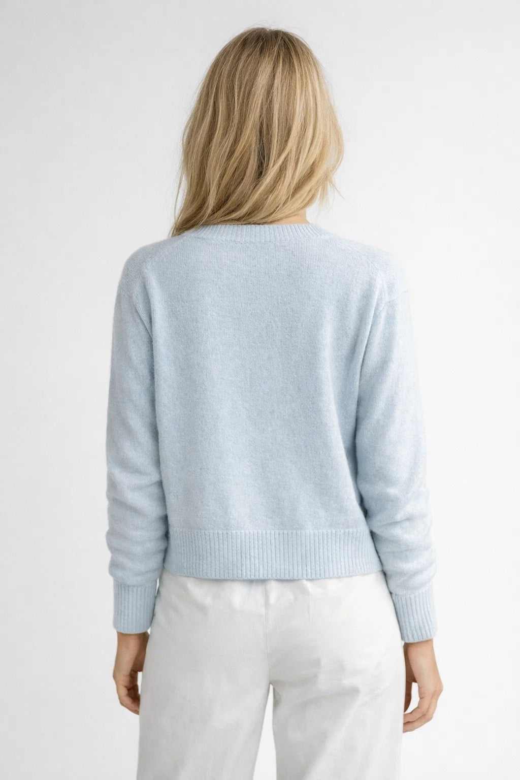 Dames Vest Cropped Lange Mouwen Knoopsluiting Elegant