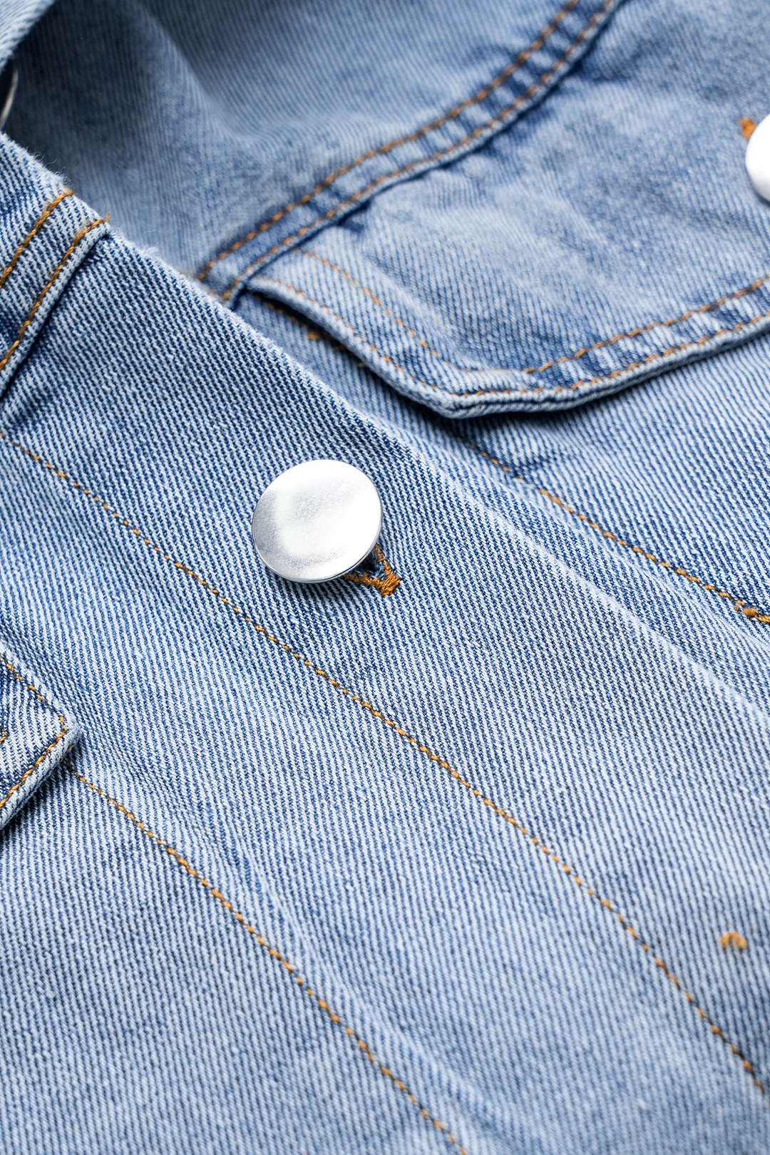 Oversized Jeans Shirt voor Mannen en Vrouwen met Knopen