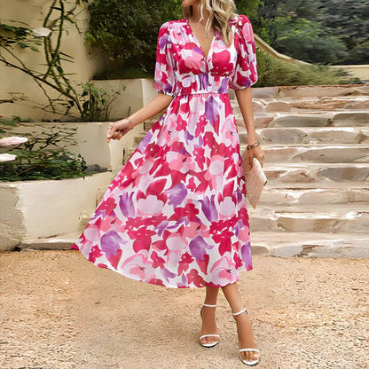 Zomerjurk Bloemenprint Elegant en Luchtig